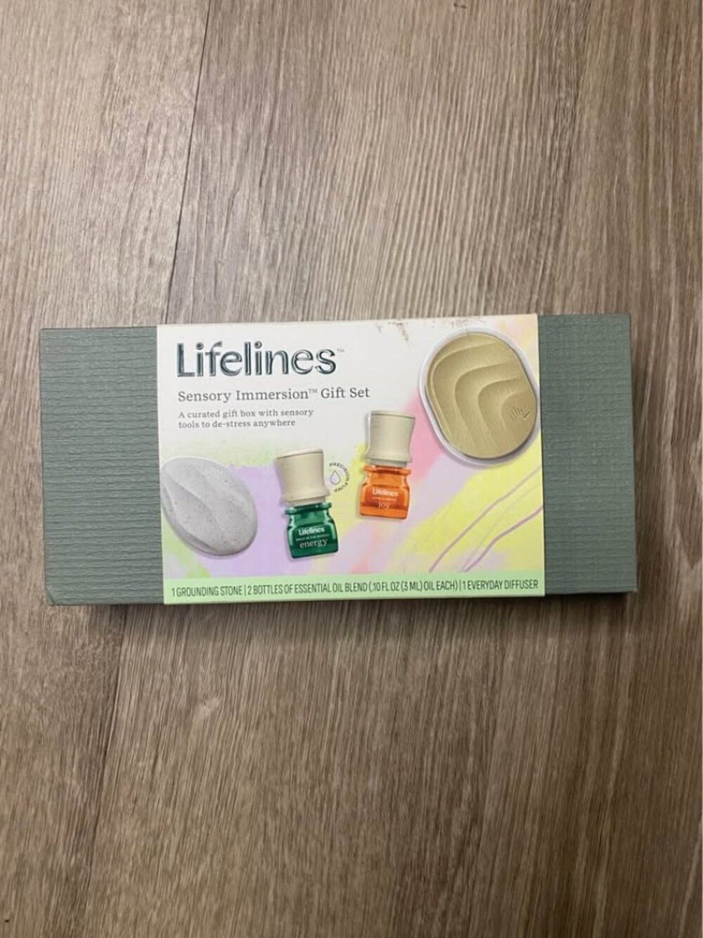 Lifelines Sensory Immersions Gift Set – Aroma Diffuser + Essential Oils (Energy